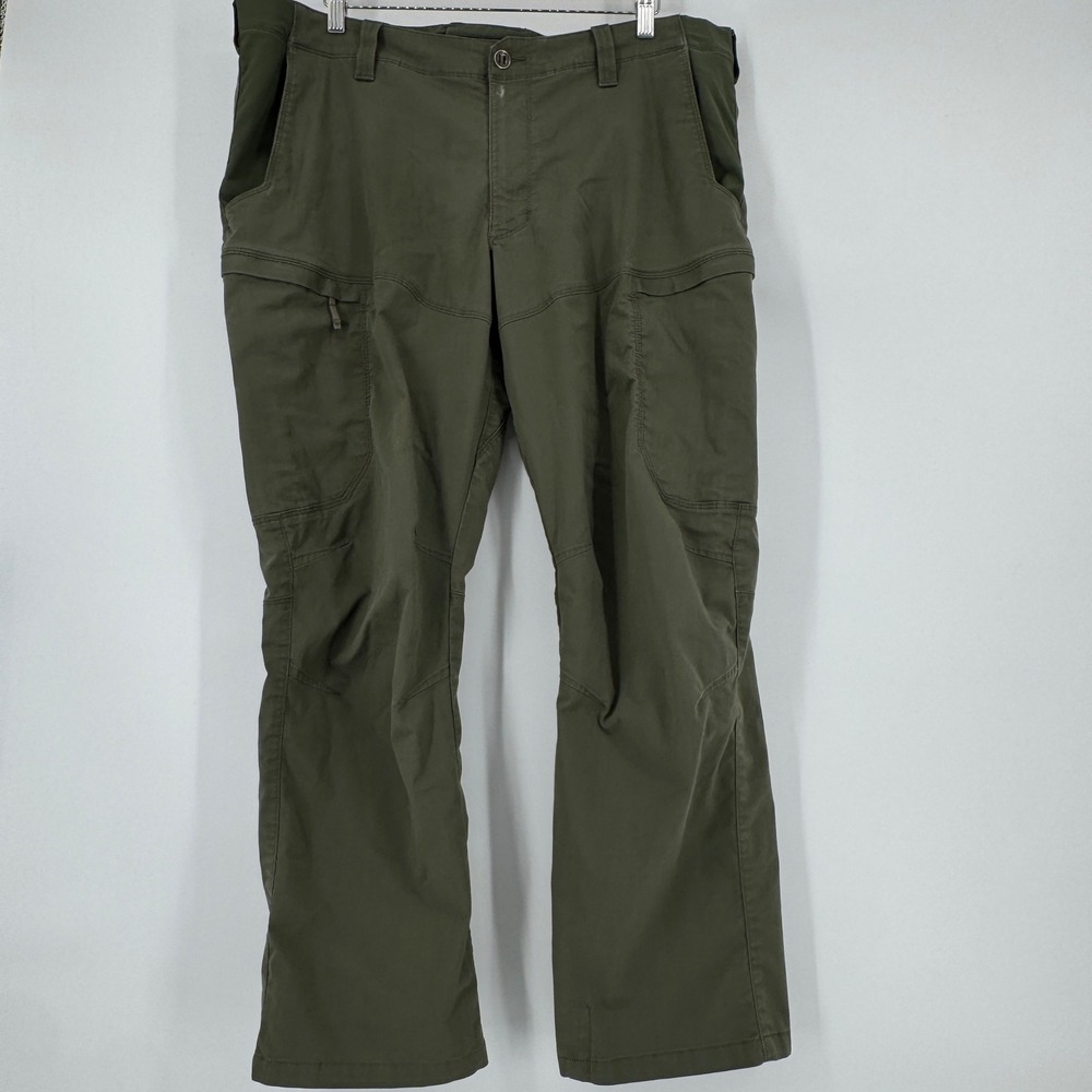 5.11 Tactical Mens 42x30 Green Cotton Blend Utility Cargo Pants Ranger Green - Picture 2 of 10